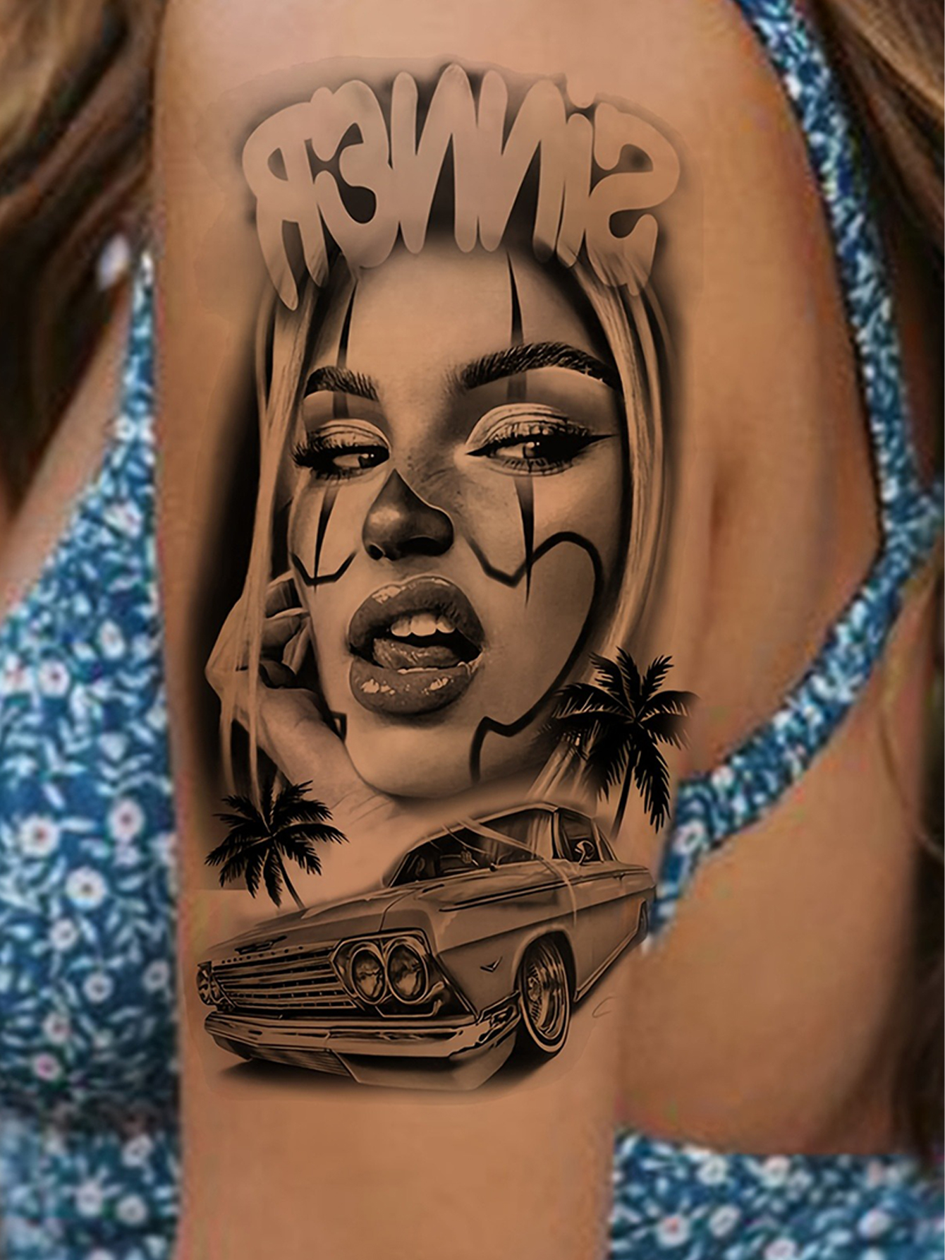 Hickano Rebellious Style Tattoo Stickers